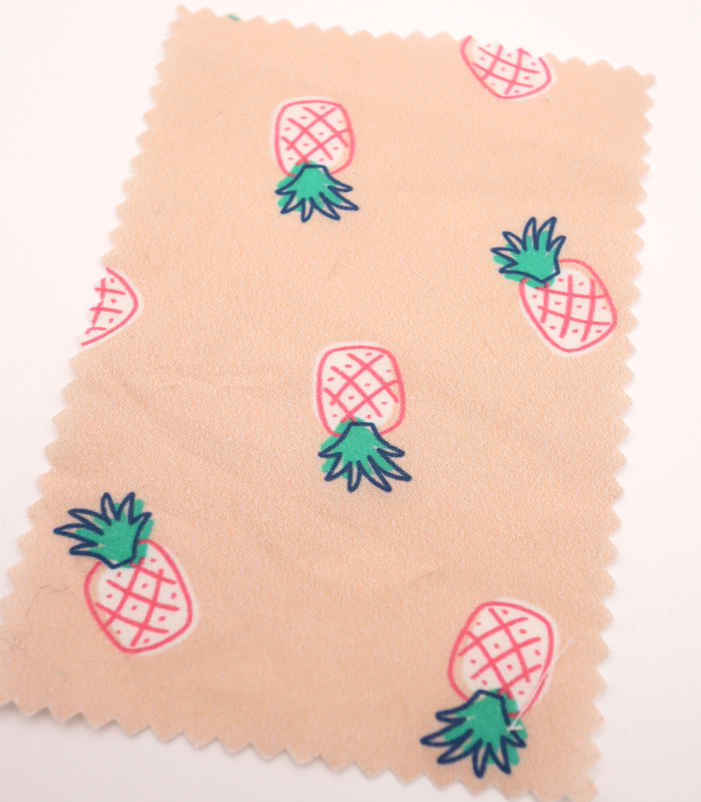 【25SS-429】パイナップルプリント綿ローン　/0.5ｙあたり=～810円