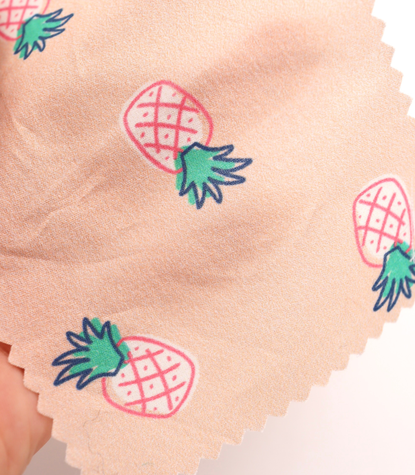 【25SS-429】パイナップルプリント綿ローン　/0.5ｙあたり=～810円