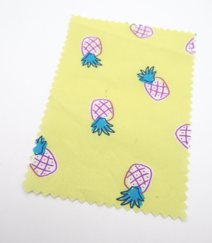 【25SS-429】パイナップルプリント綿ローン　/0.5ｙあたり=～810円