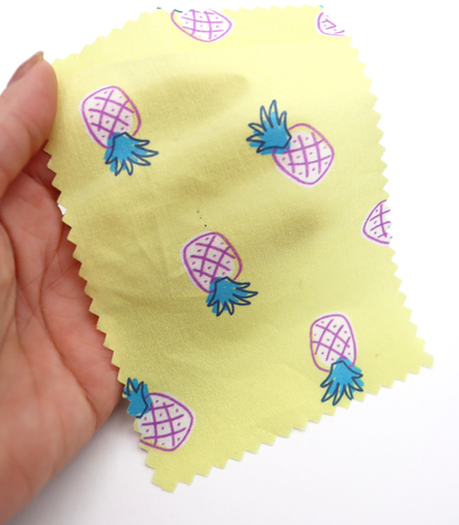 【25SS-429】パイナップルプリント綿ローン　/0.5ｙあたり=～810円
