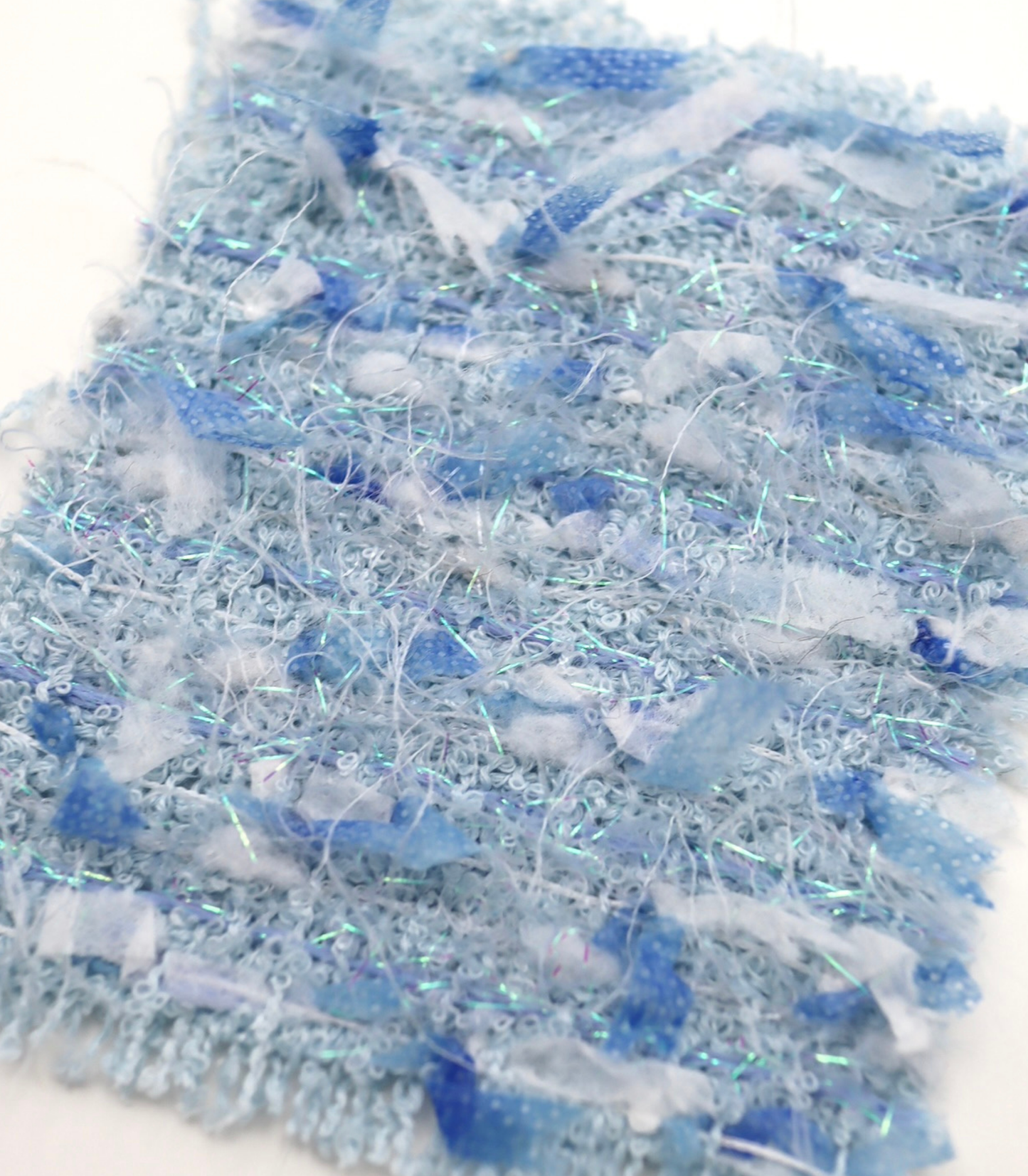 【25SS-151】リボン×キラキラヤーンミックスツイード　/0.5ｙあたり = ～1510円