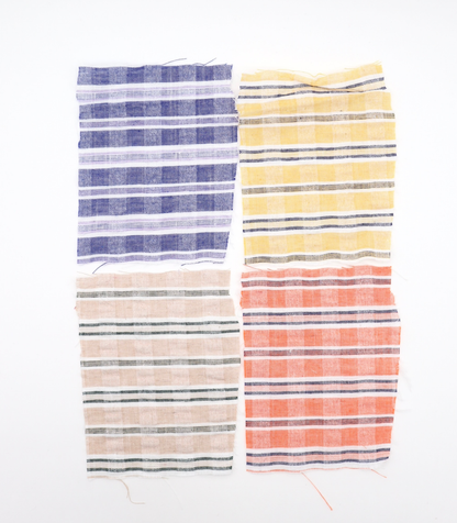 【25SS-437】先染めチェックサッカー　/0.5ｙあたり=～610円