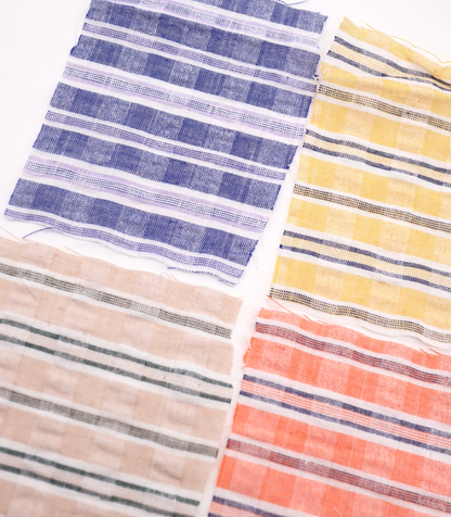 【25SS-437】先染めチェックサッカー　/0.5ｙあたり=～610円