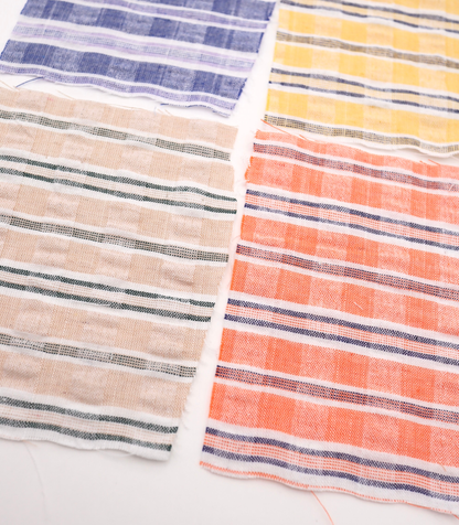 【25SS-437】先染めチェックサッカー　/0.5ｙあたり=～610円