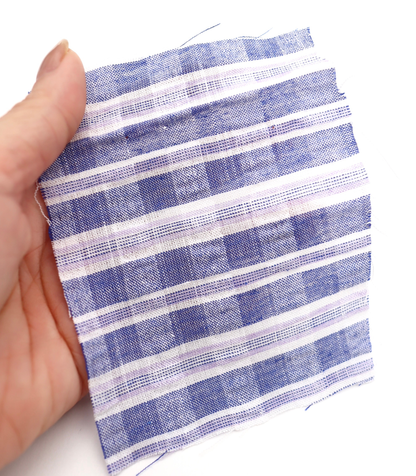 【25SS-437】先染めチェックサッカー　/0.5ｙあたり=～610円