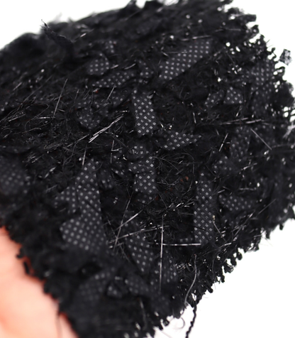 【25SS-151】リボン×キラキラヤーンミックスツイード　/0.5ｙあたり = ～1510円