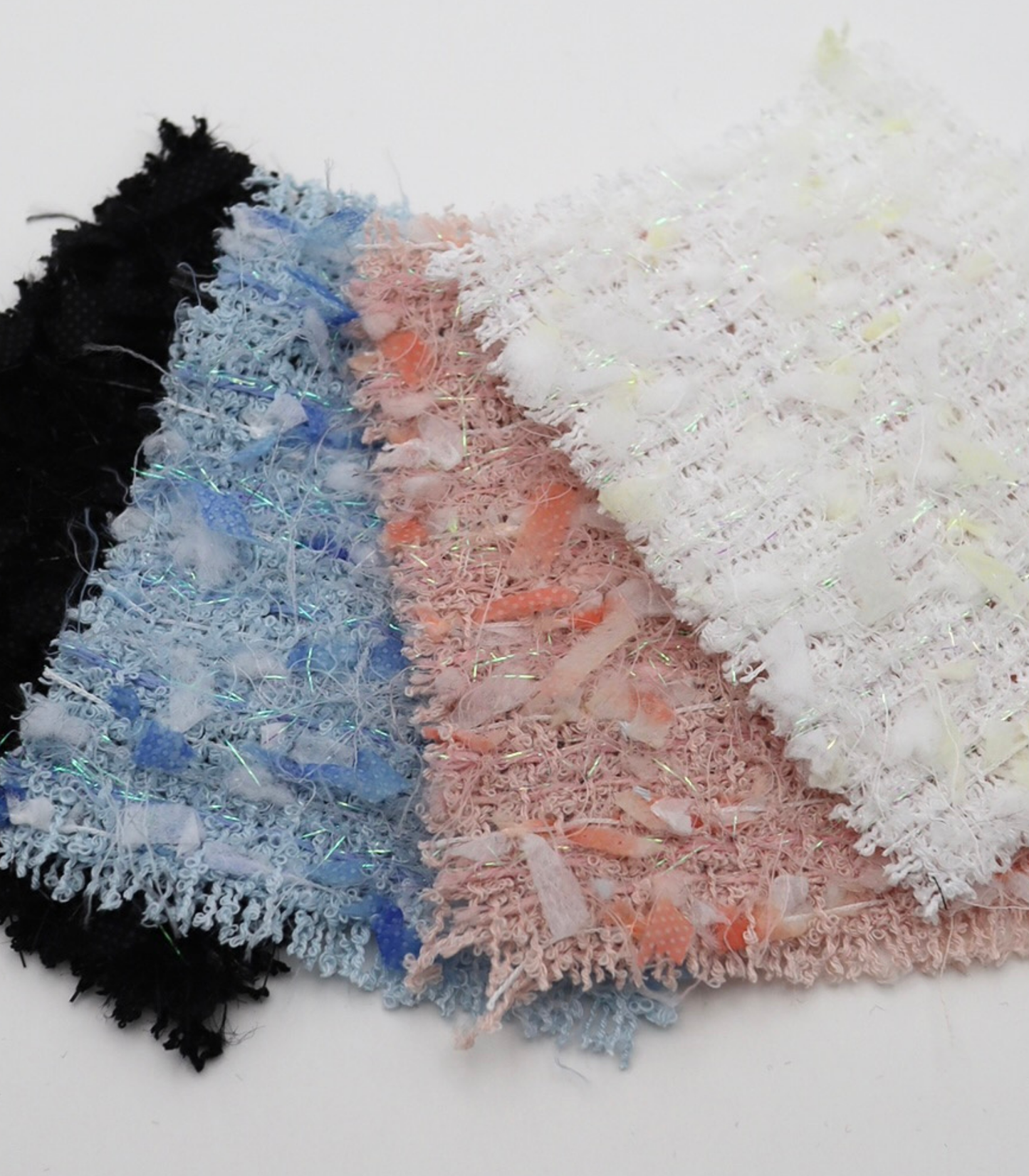 【25SS-151】リボン×キラキラヤーンミックスツイード　/0.5ｙあたり = ～1510円