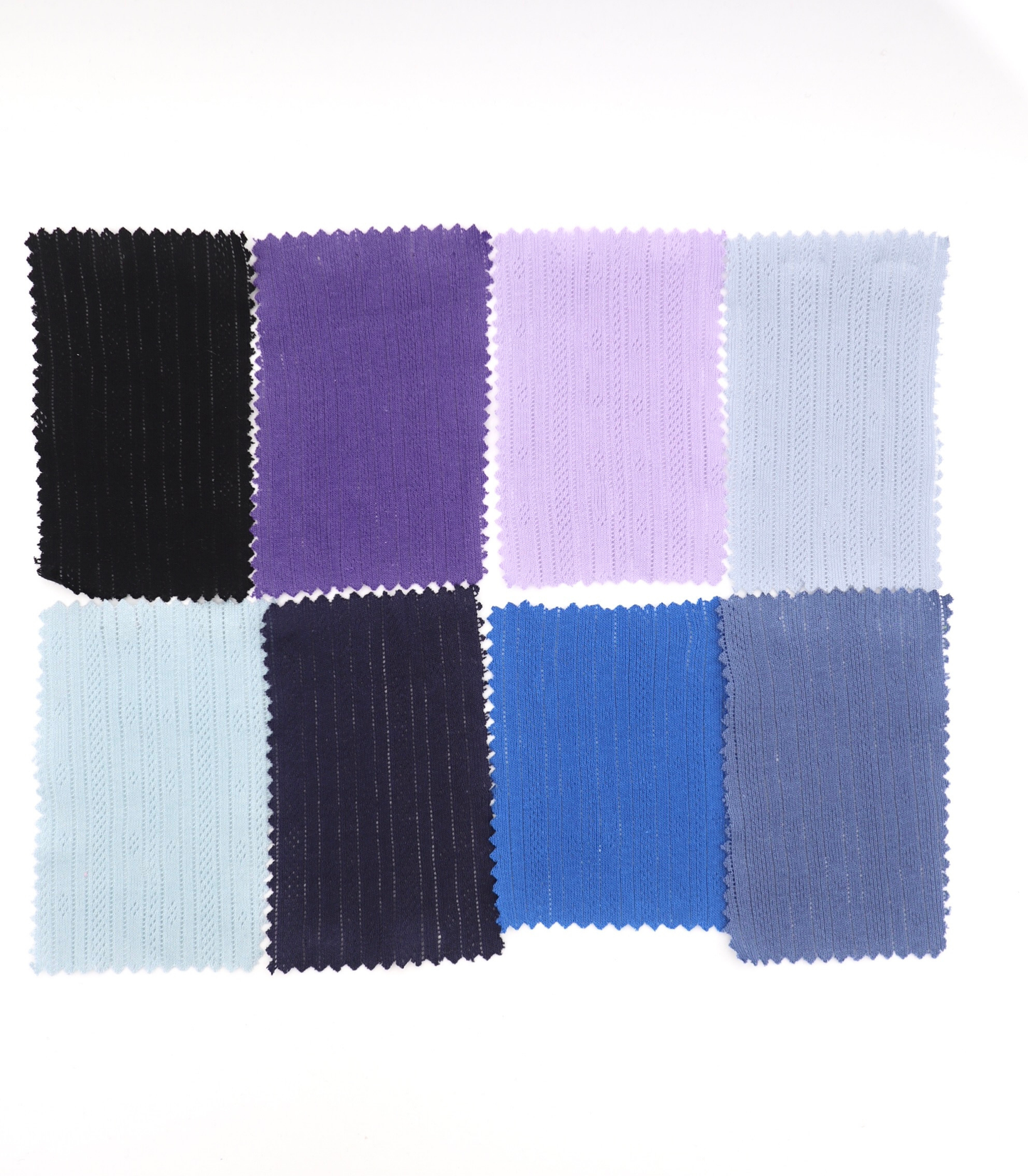 【25SS-411】ストライプ針抜きフライスニット　/0.5ｙあたり=～925円