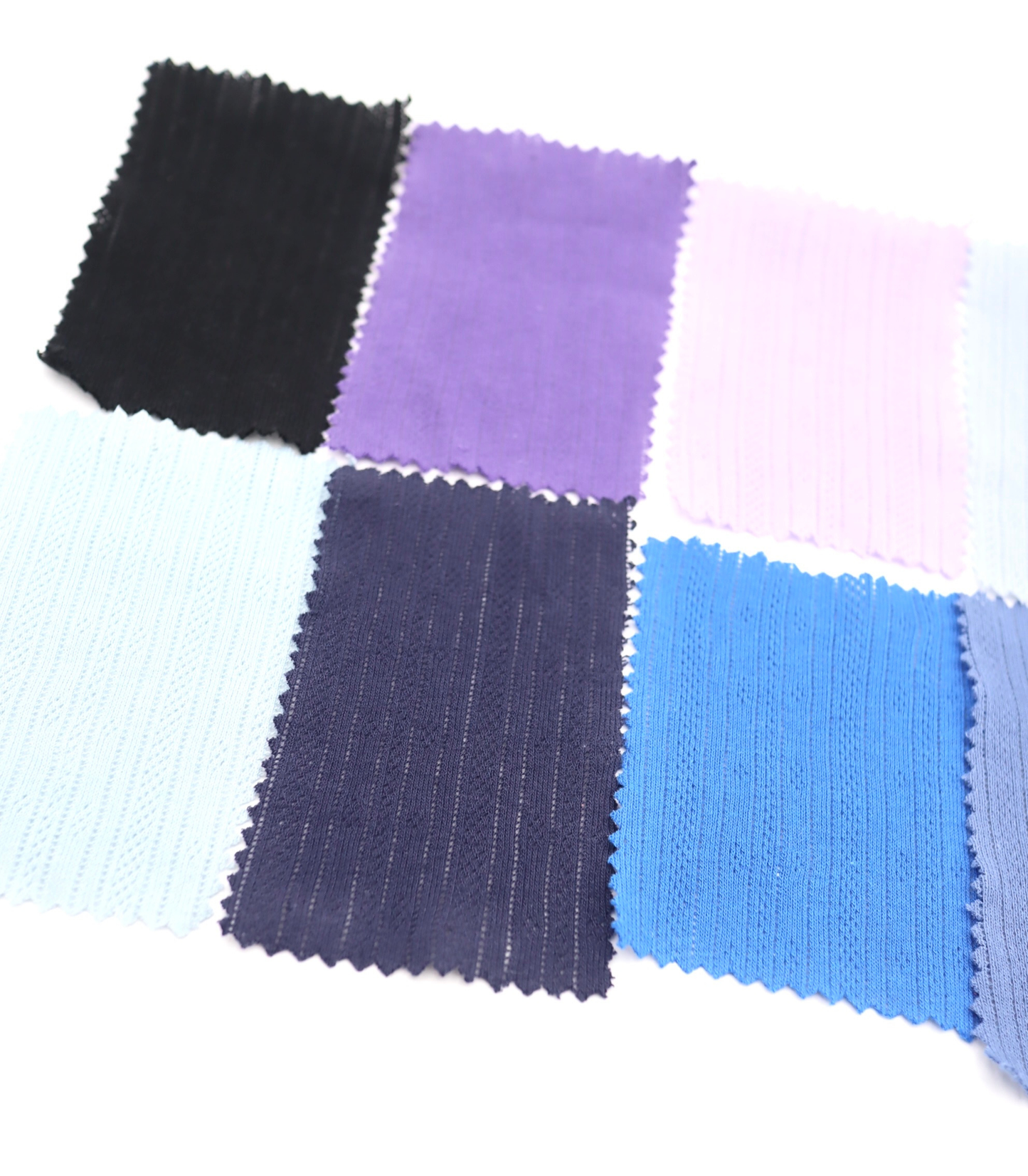 【25SS-411】ストライプ針抜きフライスニット　/0.5ｙあたり=～925円