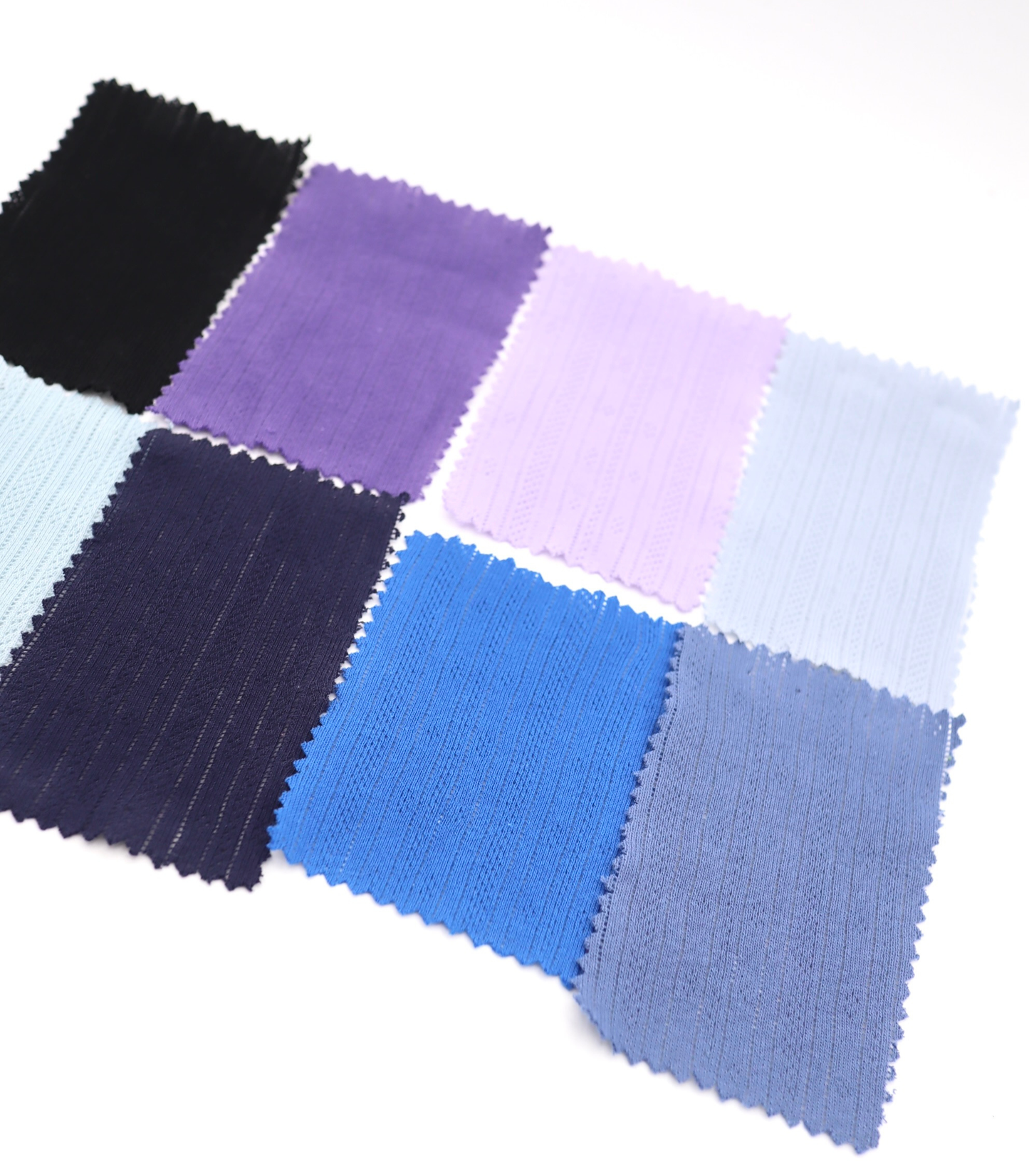 【25SS-411】ストライプ針抜きフライスニット　/0.5ｙあたり=～925円