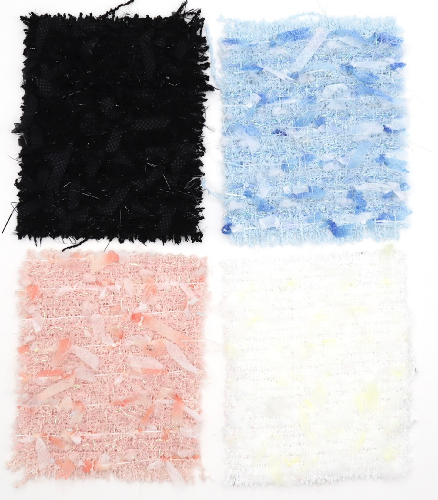 【25SS-151】リボン×キラキラヤーンミックスツイード　/0.5ｙあたり = ～1510円