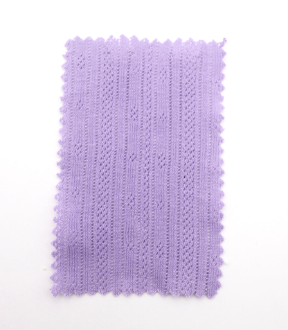 【25SS-411】ストライプ針抜きフライスニット　/0.5ｙあたり=～925円