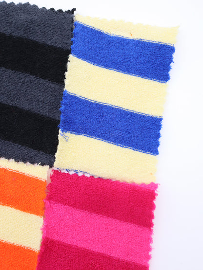 最短5営業日で届くトレンドのパイルボーダー生地