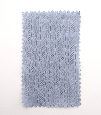 【25SS-411】ストライプ針抜きフライスニット　/0.5ｙあたり=～925円