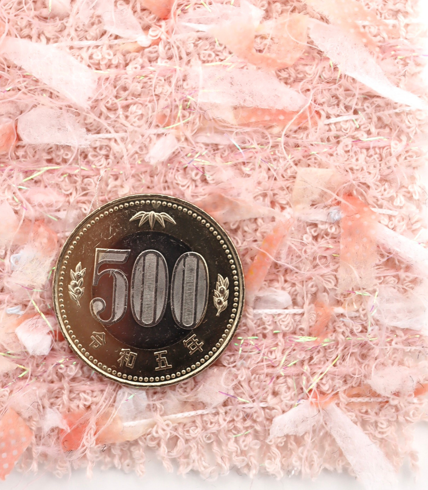 【25SS-151】リボン×キラキラヤーンミックスツイード　/0.5ｙあたり = ～1510円