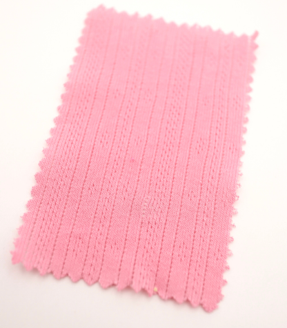 【25SS-411】ストライプ針抜きフライスニット　/0.5ｙあたり=～925円
