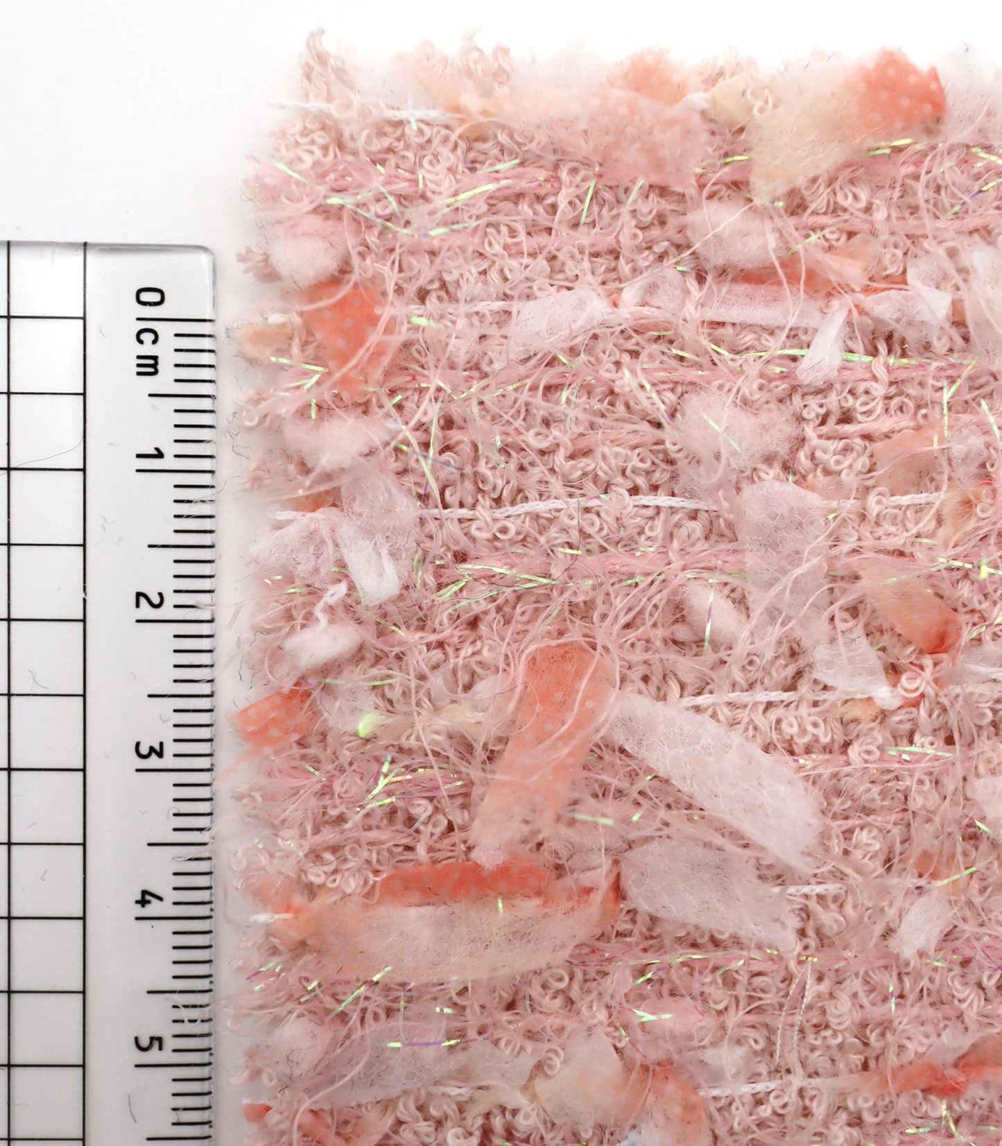 【25SS-151】リボン×キラキラヤーンミックスツイード　/0.5ｙあたり = ～1510円