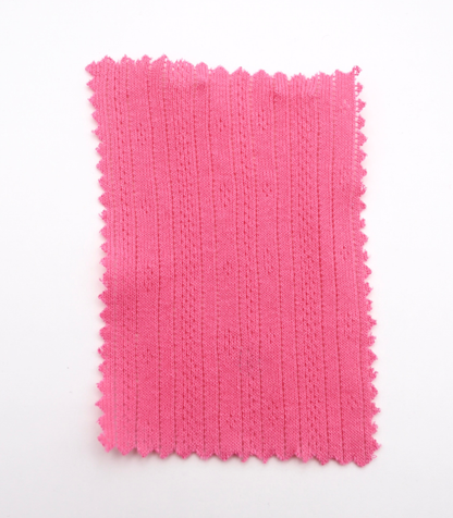 【25SS-411】ストライプ針抜きフライスニット　/0.5ｙあたり=～925円