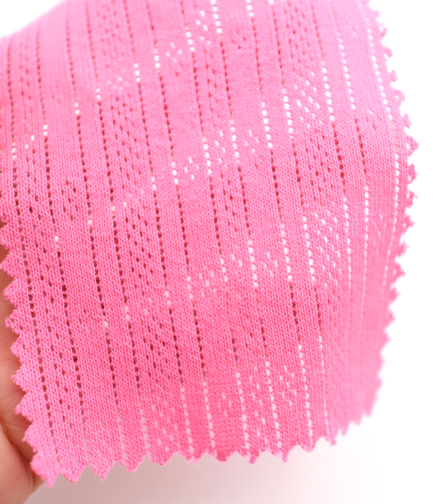 【25SS-411】ストライプ針抜きフライスニット　/0.5ｙあたり=～925円