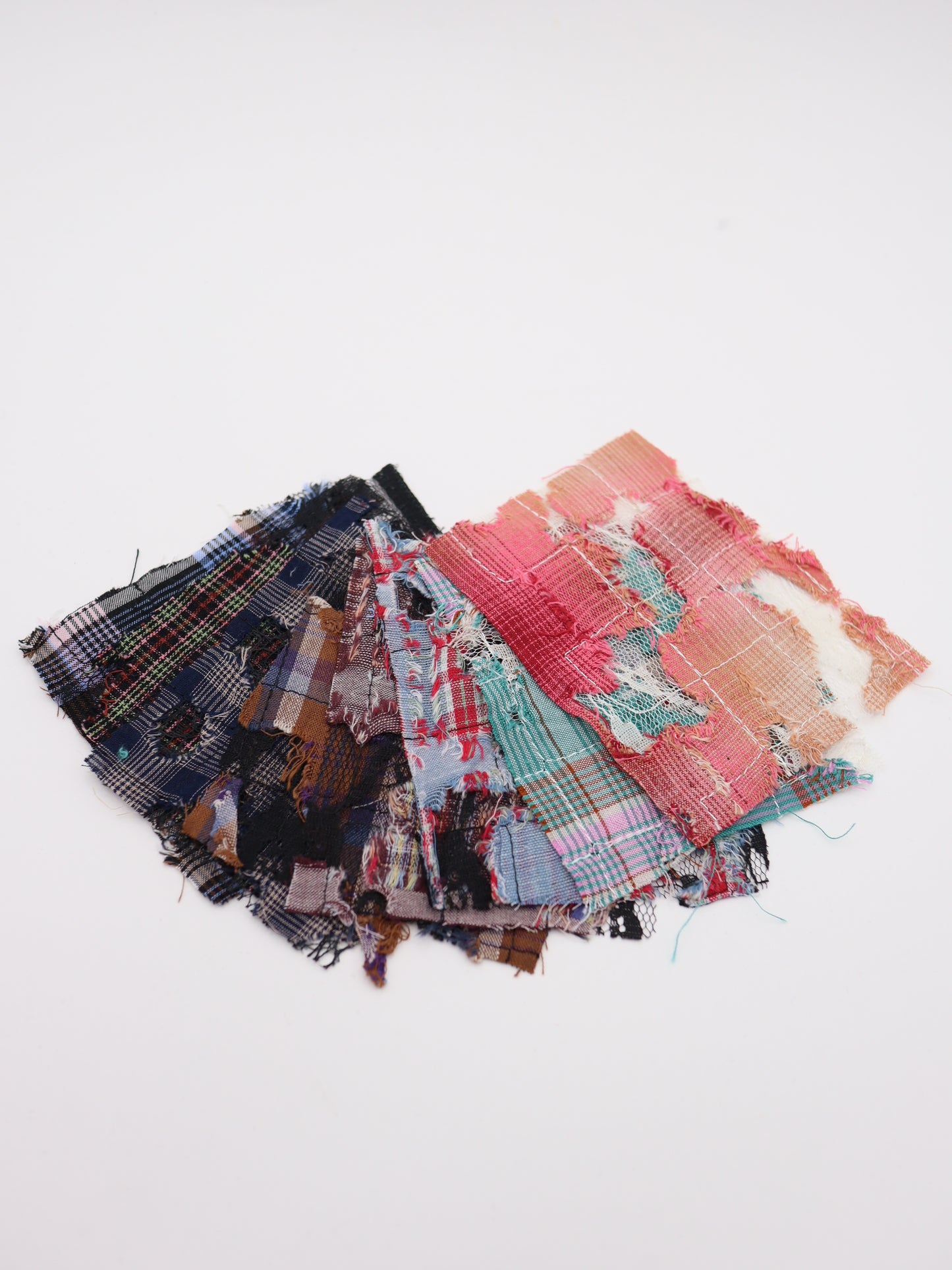 ダメージチェック×レース ドッキング生地 26SS-140 カラー展開