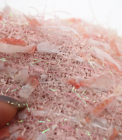 【25SS-151】リボン×キラキラヤーンミックスツイード　/0.5ｙあたり = ～1510円