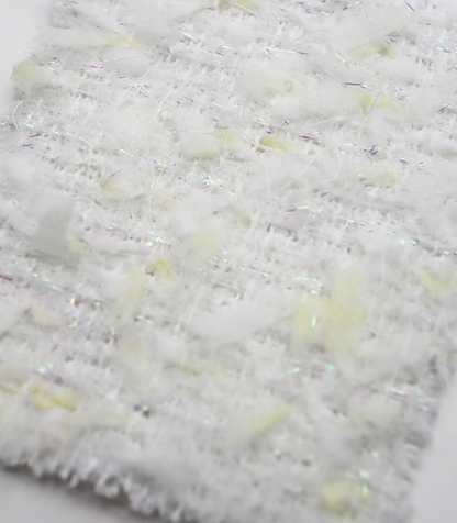 【25SS-151】リボン×キラキラヤーンミックスツイード　/0.5ｙあたり = ～1510円