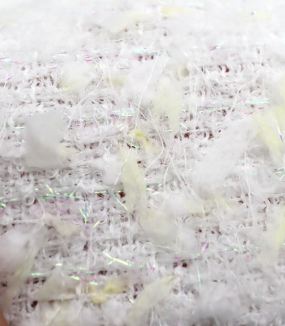 【25SS-151】リボン×キラキラヤーンミックスツイード　/0.5ｙあたり = ～1510円