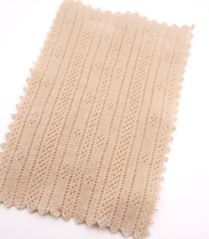 【25SS-411】ストライプ針抜きフライスニット　/0.5ｙあたり=～925円