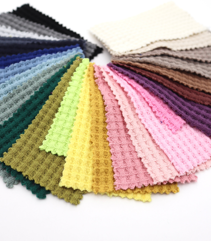 【25SS-398】ごろごろ鬼ワッフルニット　/0.5ｙあたり=～1020円