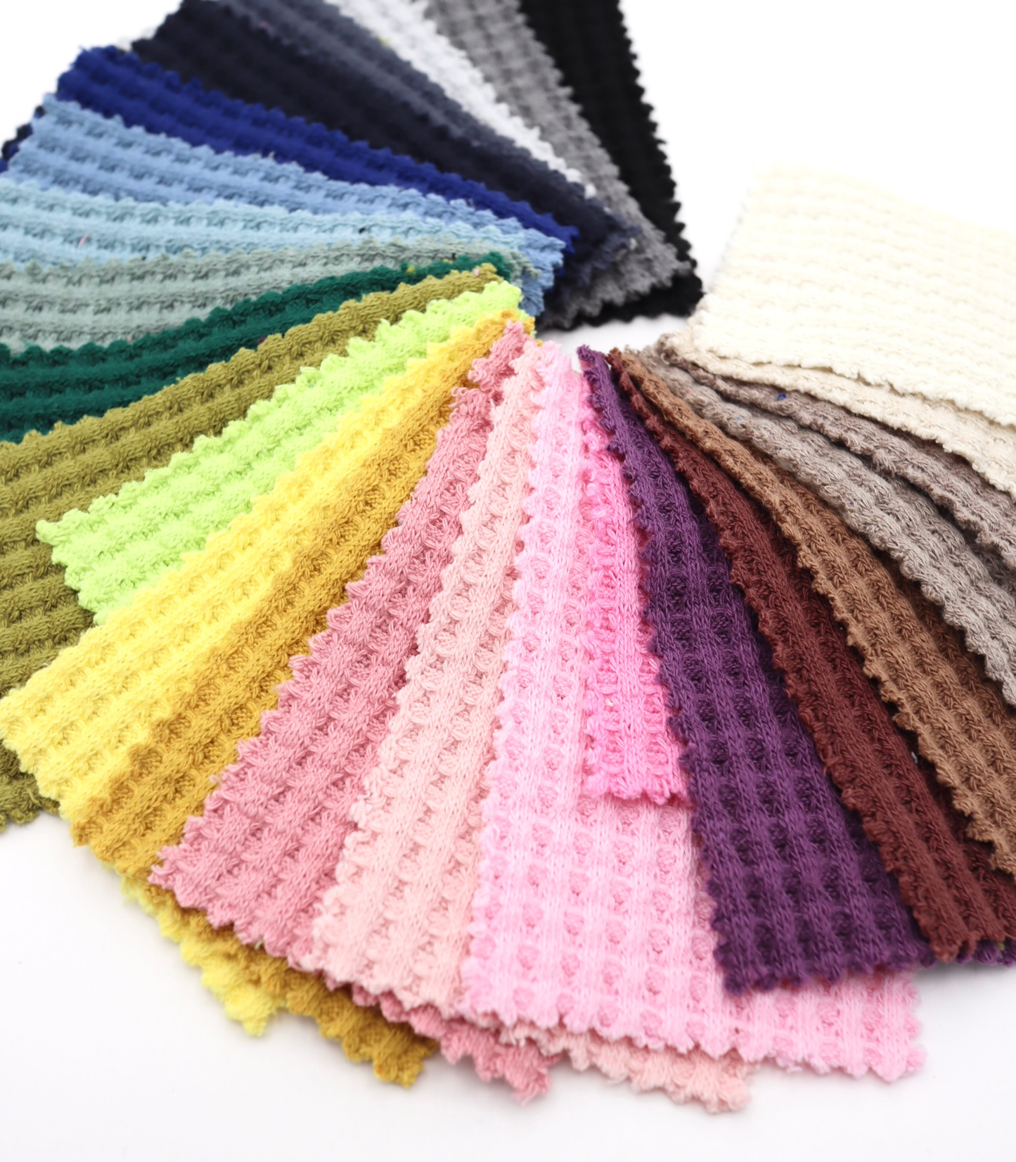 【25SS-398】ごろごろ鬼ワッフルニット　/0.5ｙあたり=～1020円