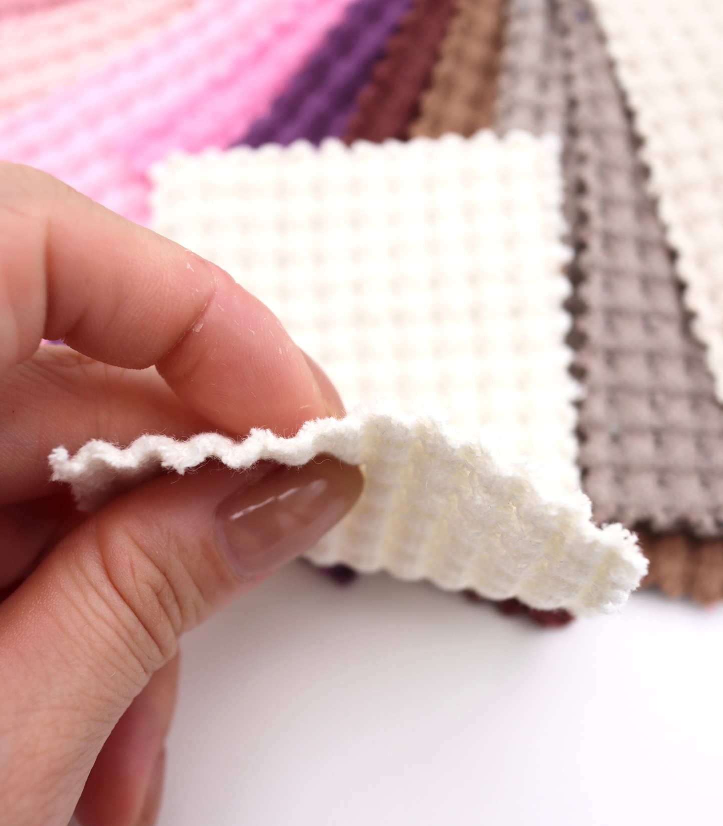 【25SS-398】ごろごろ鬼ワッフルニット　/0.5ｙあたり=～1020円