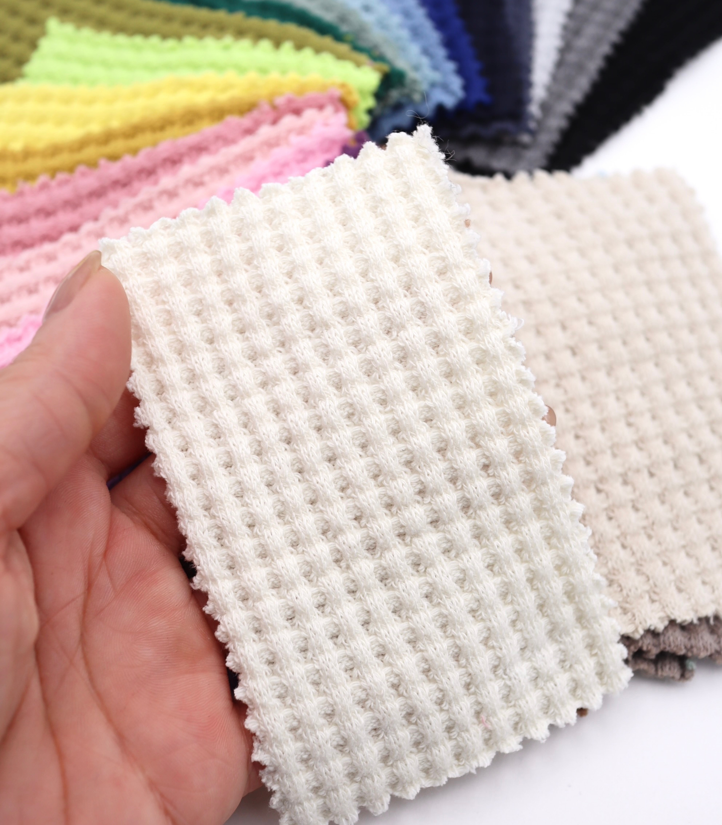 【25SS-398】ごろごろ鬼ワッフルニット　/0.5ｙあたり=～1020円