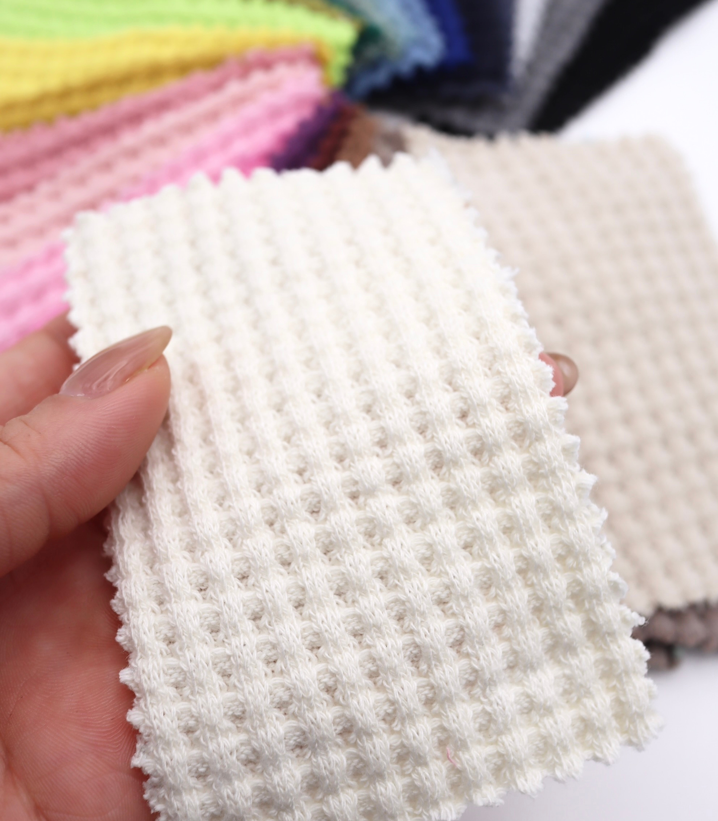 【25SS-398】ごろごろ鬼ワッフルニット　/0.5ｙあたり=～1020円