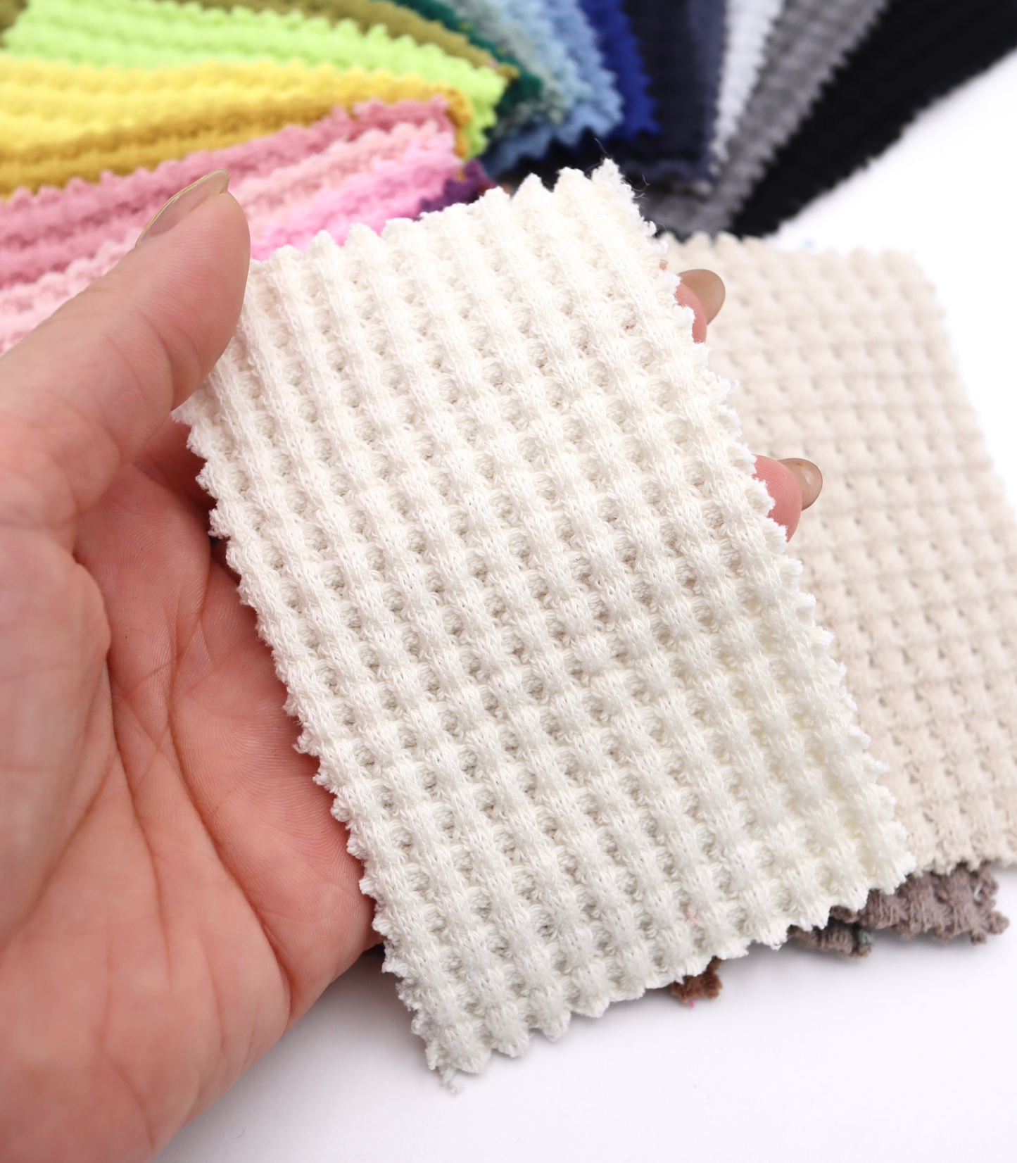 【25SS-398】ごろごろ鬼ワッフルニット　/0.5ｙあたり=～1020円