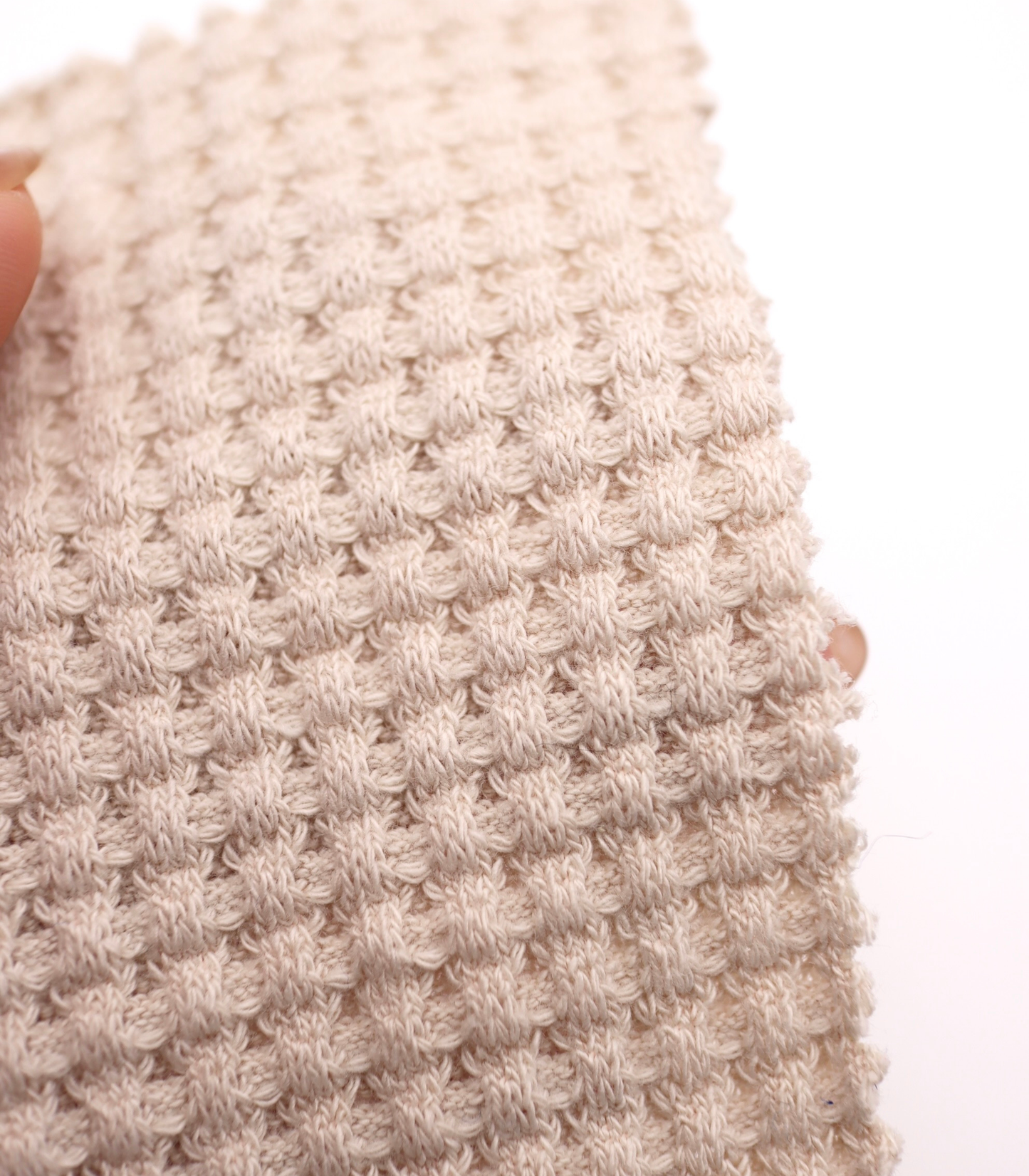 【25SS-398】ごろごろ鬼ワッフルニット　/0.5ｙあたり=～1020円