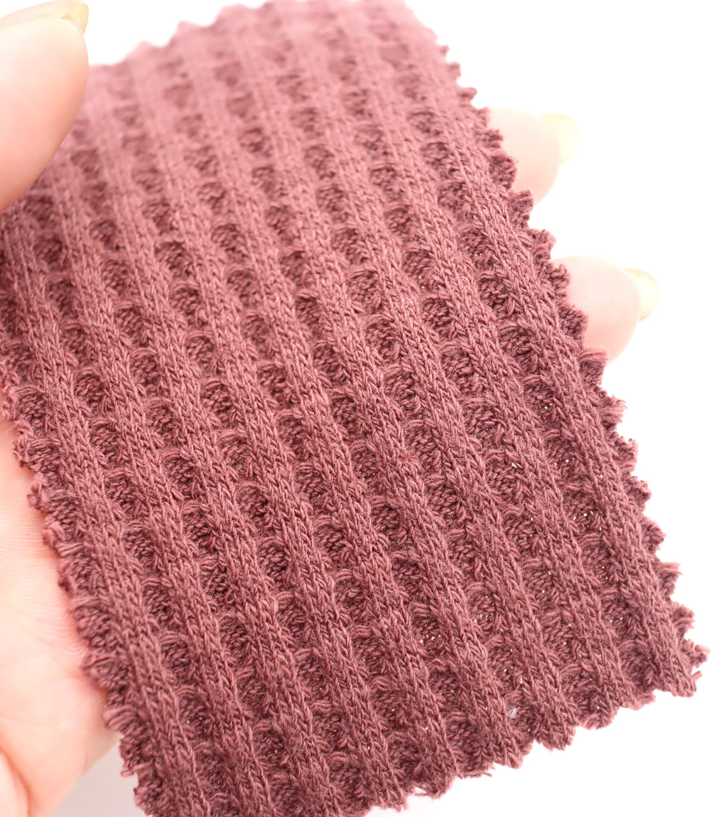 【25SS-398】ごろごろ鬼ワッフルニット　/0.5ｙあたり=～1020円