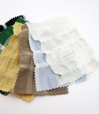 【25SS-313】ぼこぼこエンボス先染めチェックサッカー　/0.5ｙあたり=～ 755円