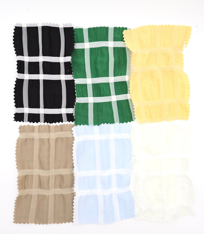 【25SS-313】ぼこぼこエンボス先染めチェックサッカー　/0.5ｙあたり=～ 755円