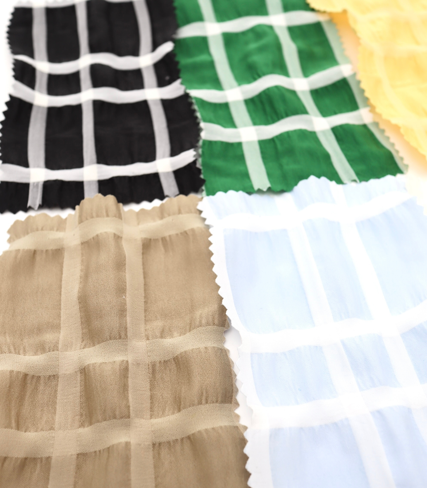 【25SS-313】ぼこぼこエンボス先染めチェックサッカー　/0.5ｙあたり=～ 755円