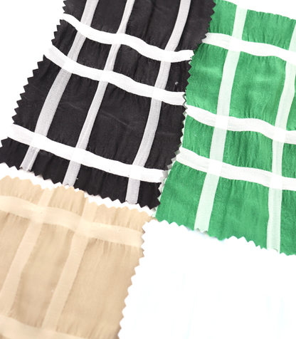 【25SS-313】ぼこぼこエンボス先染めチェックサッカー　/0.5ｙあたり=～ 755円