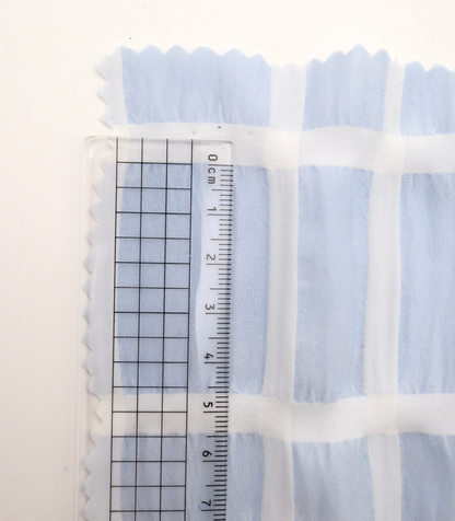 【25SS-313】ぼこぼこエンボス先染めチェックサッカー　/0.5ｙあたり=～ 755円