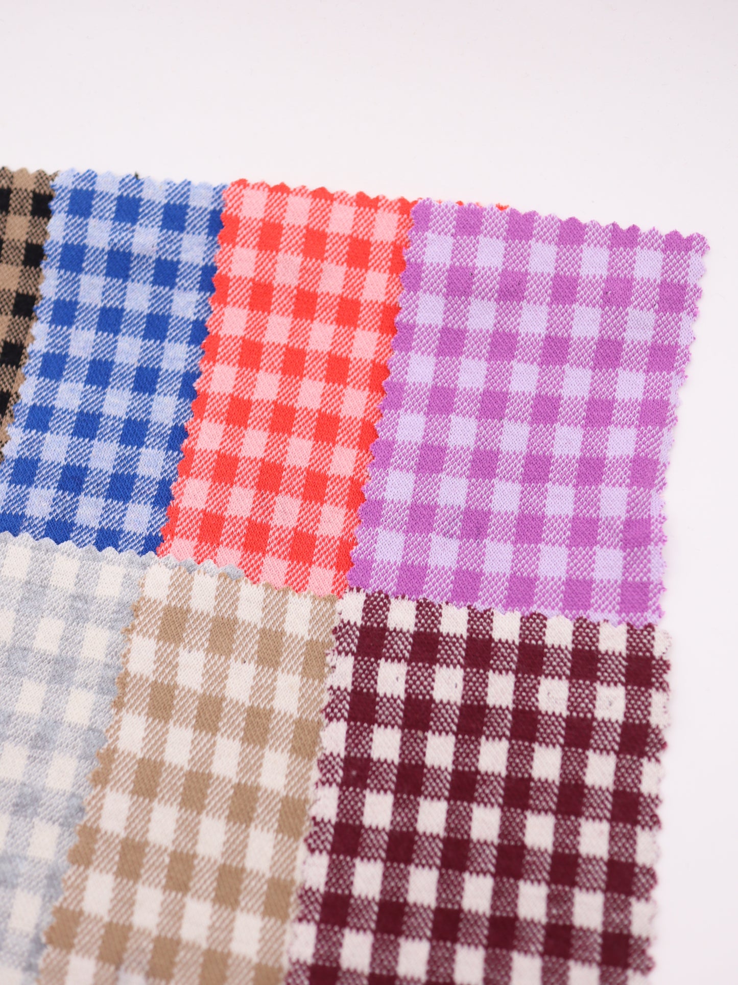 　【生地 布】ギンガムチェック柄 綿混ジャガード（ドッグウェア セットアップ向き）20色展開　26SS-149