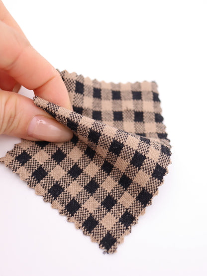 　【生地 布】ギンガムチェック柄 綿混ジャガード（ドッグウェア セットアップ向き）20色展開　26SS-149