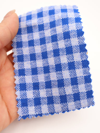 　【生地 布】ギンガムチェック柄 綿混ジャガード（ドッグウェア セットアップ向き）20色展開　26SS-149