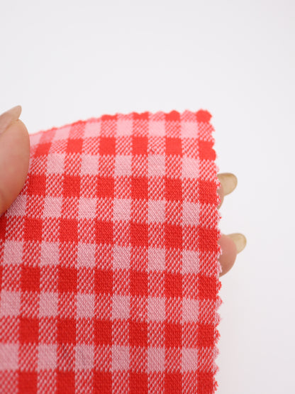 　【生地 布】ギンガムチェック柄 綿混ジャガード（ドッグウェア セットアップ向き）20色展開　26SS-149