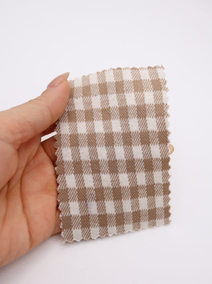 　【生地 布】ギンガムチェック柄 綿混ジャガード（ドッグウェア セットアップ向き）20色展開　26SS-149