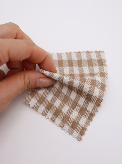 　【生地 布】ギンガムチェック柄 綿混ジャガード（ドッグウェア セットアップ向き）20色展開　26SS-149