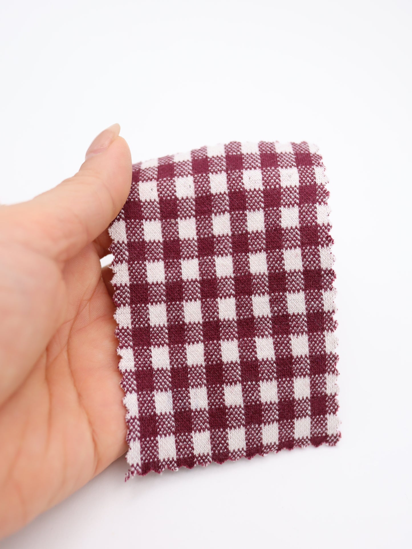 　【生地 布】ギンガムチェック柄 綿混ジャガード（ドッグウェア セットアップ向き）20色展開　26SS-149