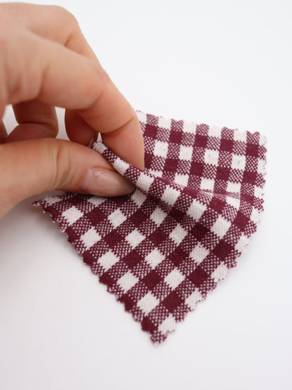 　【生地 布】ギンガムチェック柄 綿混ジャガード（ドッグウェア セットアップ向き）20色展開　26SS-149