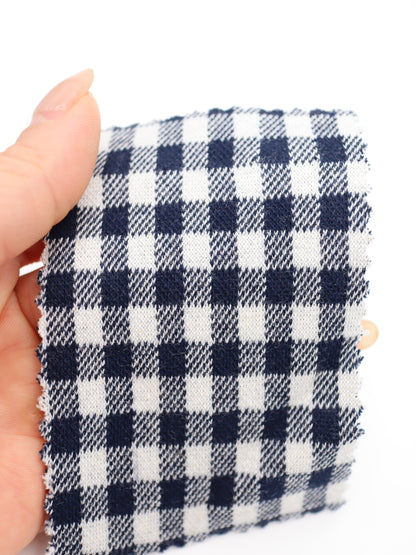 　【生地 布】ギンガムチェック柄 綿混ジャガード（ドッグウェア セットアップ向き）20色展開　26SS-149